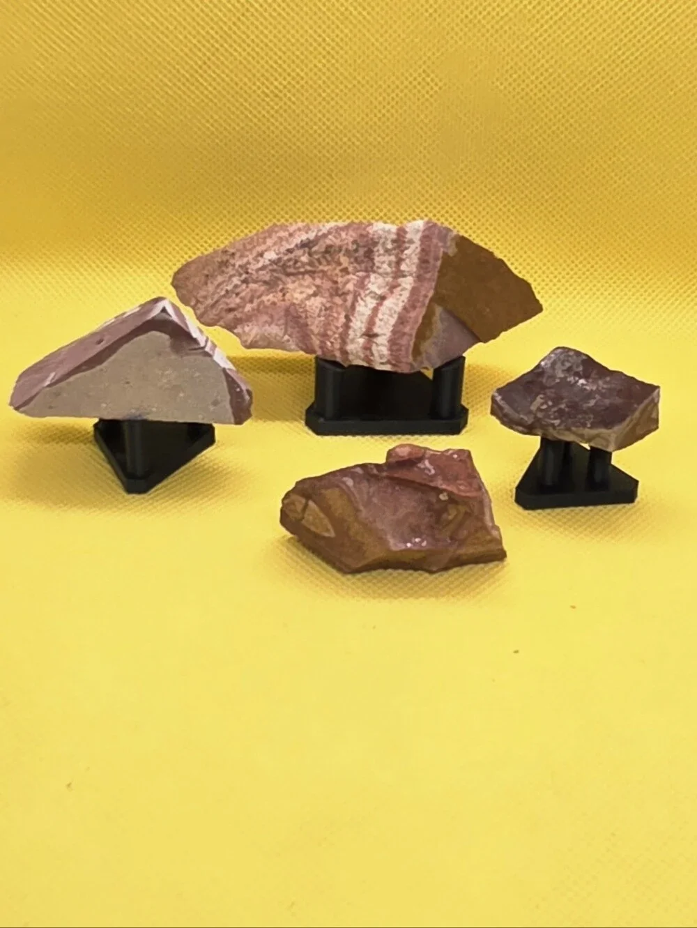 Utah Wonderstone 4 Piece Set Beautiful Raw Stones Lapidary Rock Vernon Utah